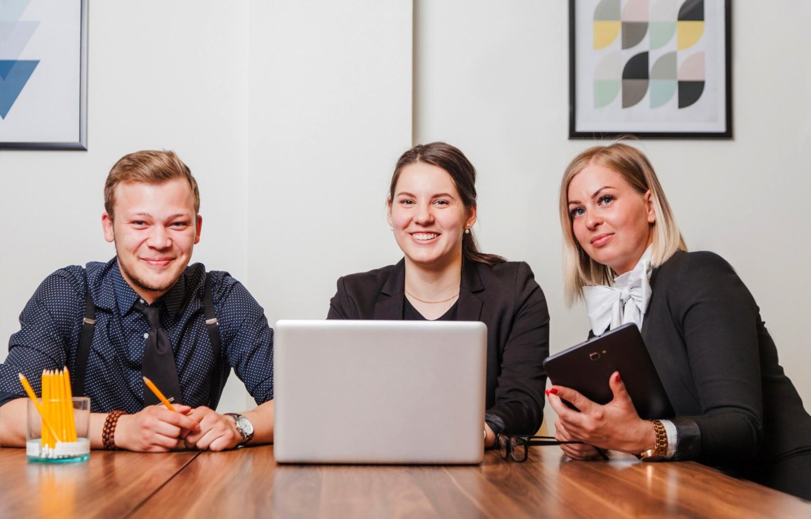 Financial professionals analyzing complex data reports and market trends